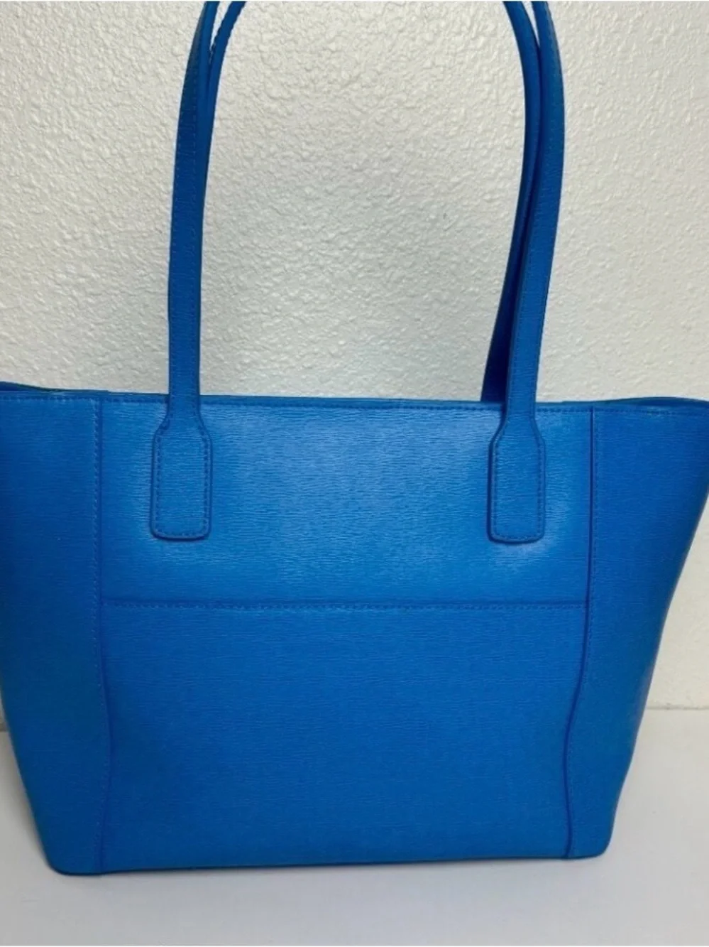 Lauren Ralph Lauren Bright Blue Leather Tote